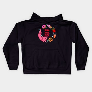 Axolotl Snaxolotl Fast Food Kids Hoodie